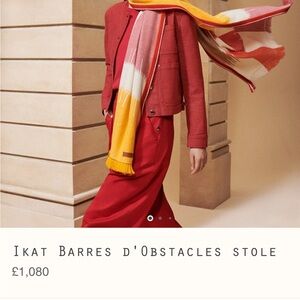 Hermes  Ikat Stole d'Obstacles stole